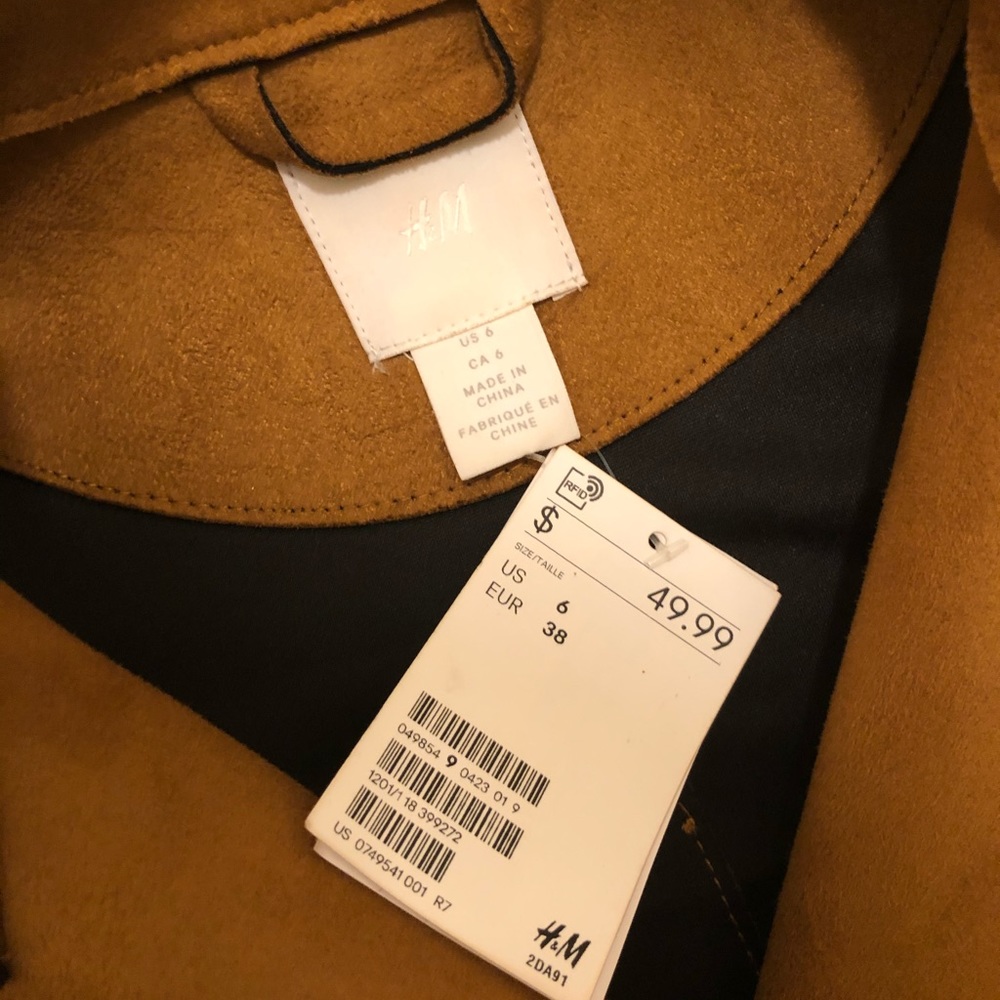 Biker jacket in faux suede. - Picture 3 of 3